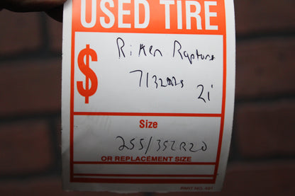 Used Tire Set Riken Raptor ZR A/S 255/35ZR20 93W M+S 7/32"