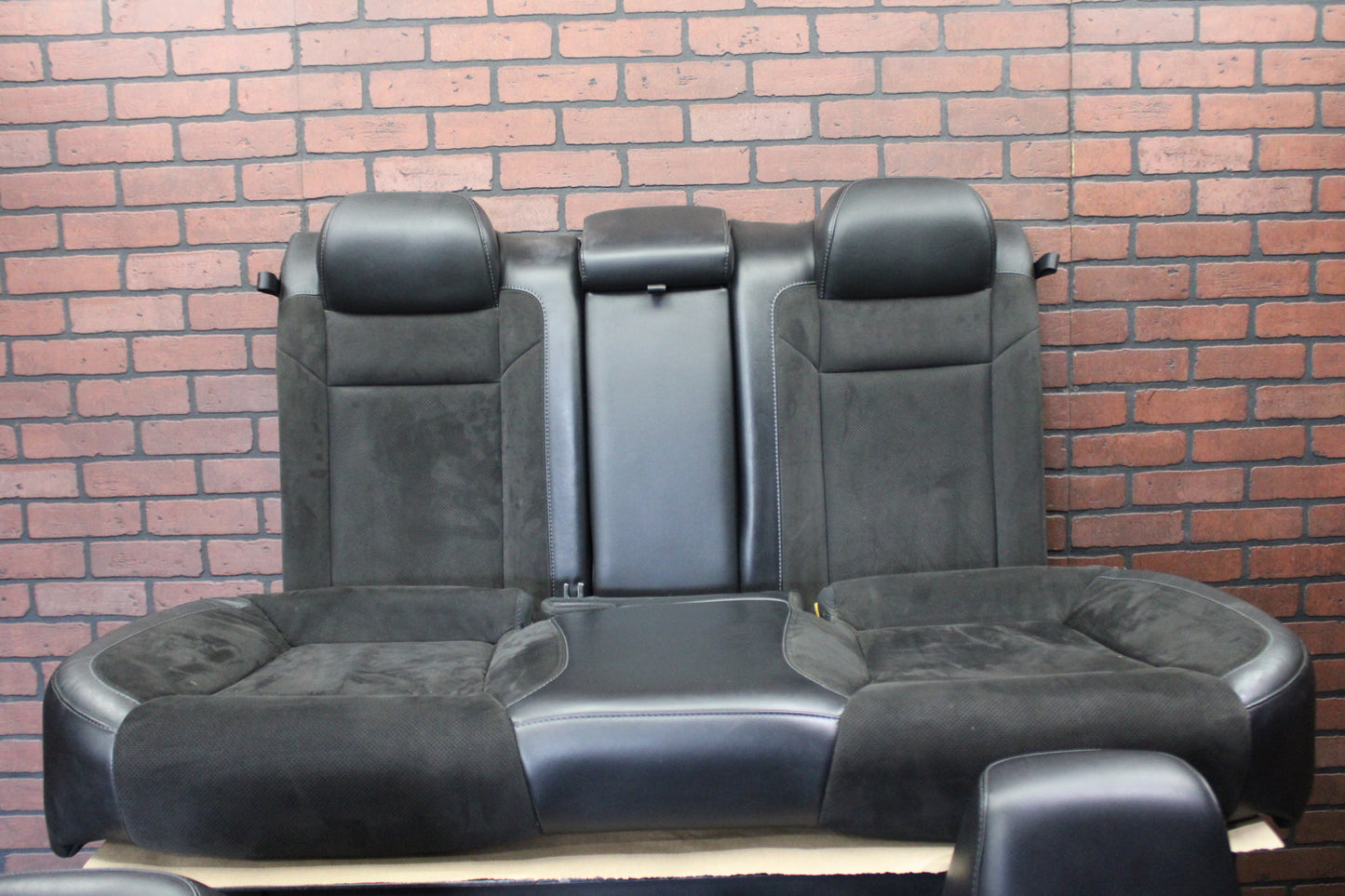 2015-2023 Dodge Charger Scat Pack Front & Rear Black Leather Suede Seat Set OEM