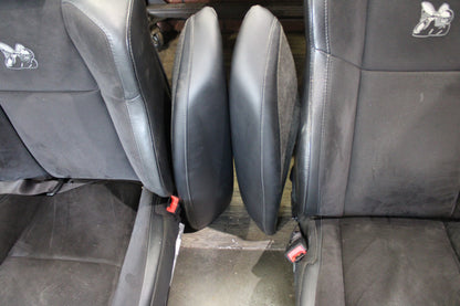 2015-2023 Dodge Charger Scat Pack Front & Rear Black Leather Suede Seat Set OEM