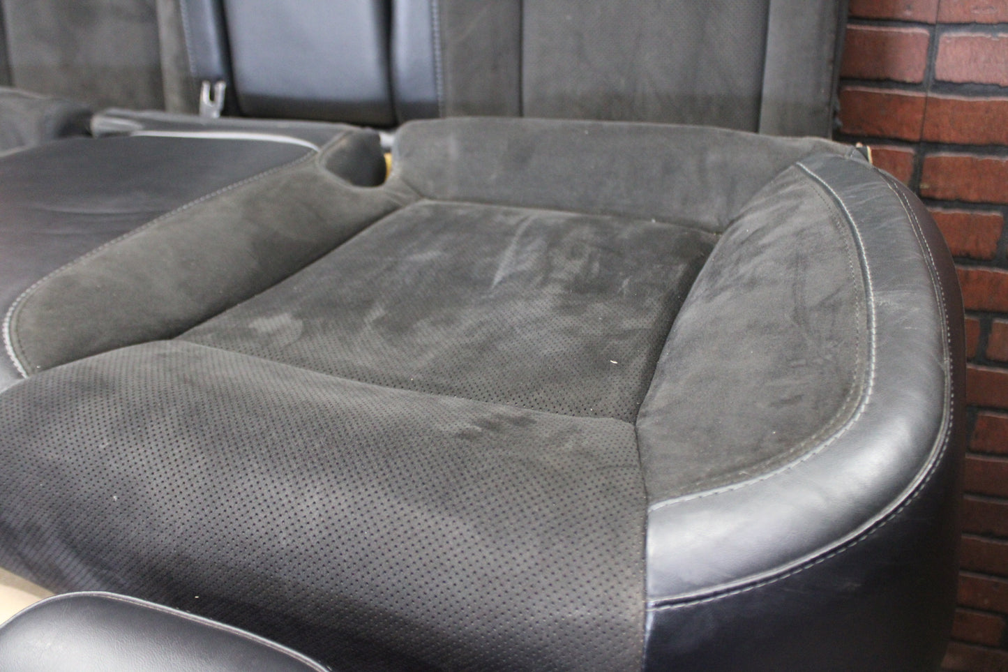 2015-2023 Dodge Charger Scat Pack Front & Rear Black Leather Suede Seat Set OEM