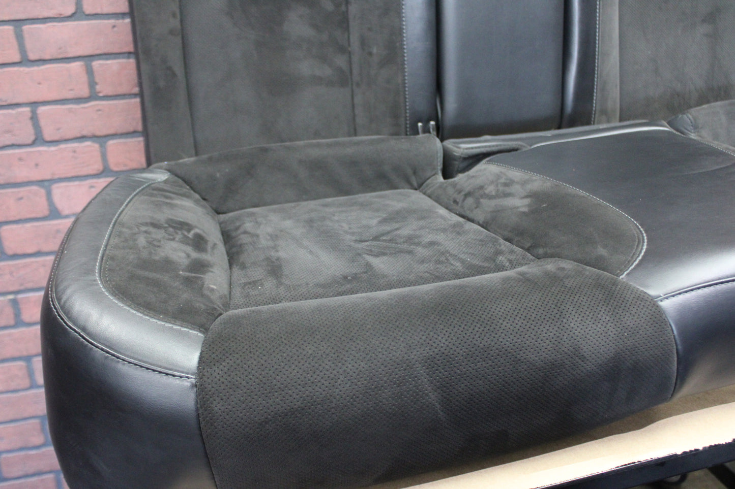 2015-2023 Dodge Charger Scat Pack Front & Rear Black Leather Suede Seat Set OEM