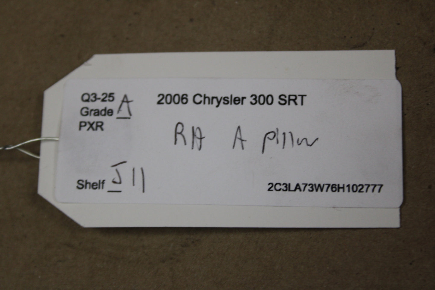 05-10 Chrysler 300 Passenger RH Front A-Pillar Trim Panel OEM 0UM03BDXAE