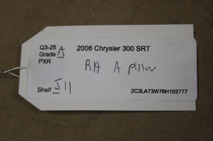 05-10 Chrysler 300 Passenger RH Front A-Pillar Trim Panel OEM 0UM03BDXAE