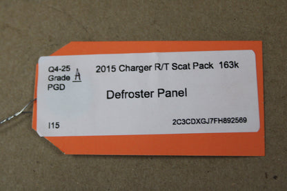 2011 DODGE CHARGER INTERIOR DASH WINDSHIELD DEFROSTER PANEL OEM