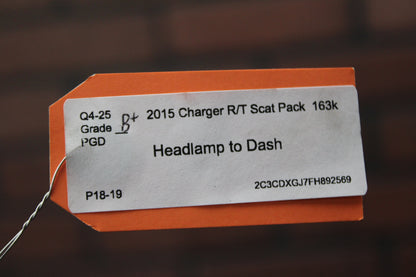 2015 Dodge Charger R/T Scat Pack SRT 392 6.4L Headlamp to Dash Wiring Harness