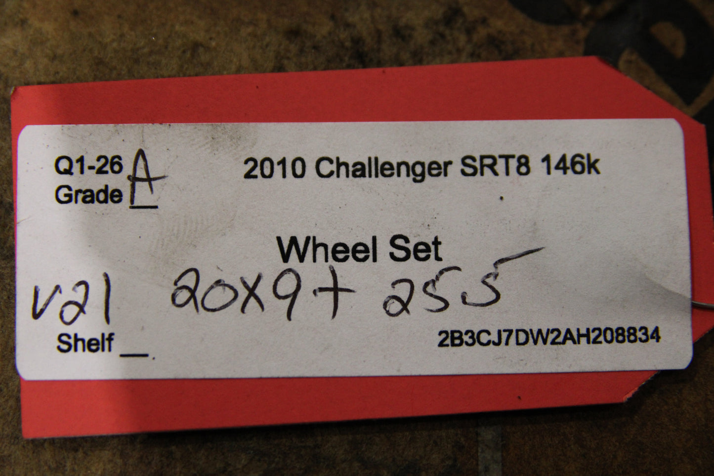 08-10 Challenger Charger 300 20X9 Alcoa Forged SRT 5 spoke Wheels 05181849AB OEM