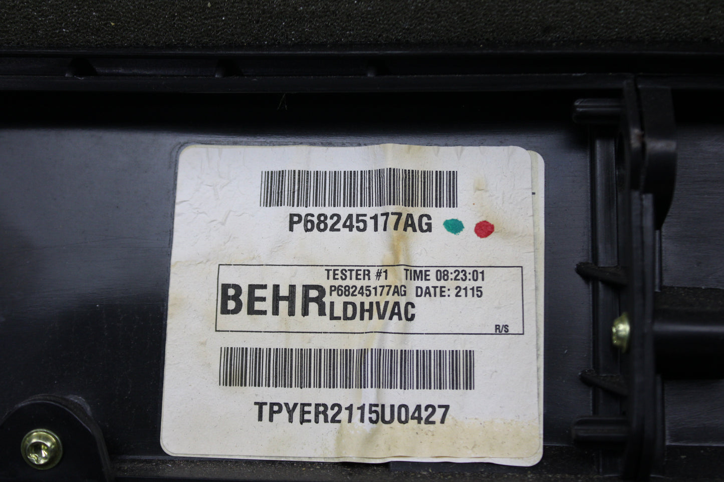 14-23 Dodge Charger Challenger 300 Dual Zone HVAC Climate Control Heater Core
