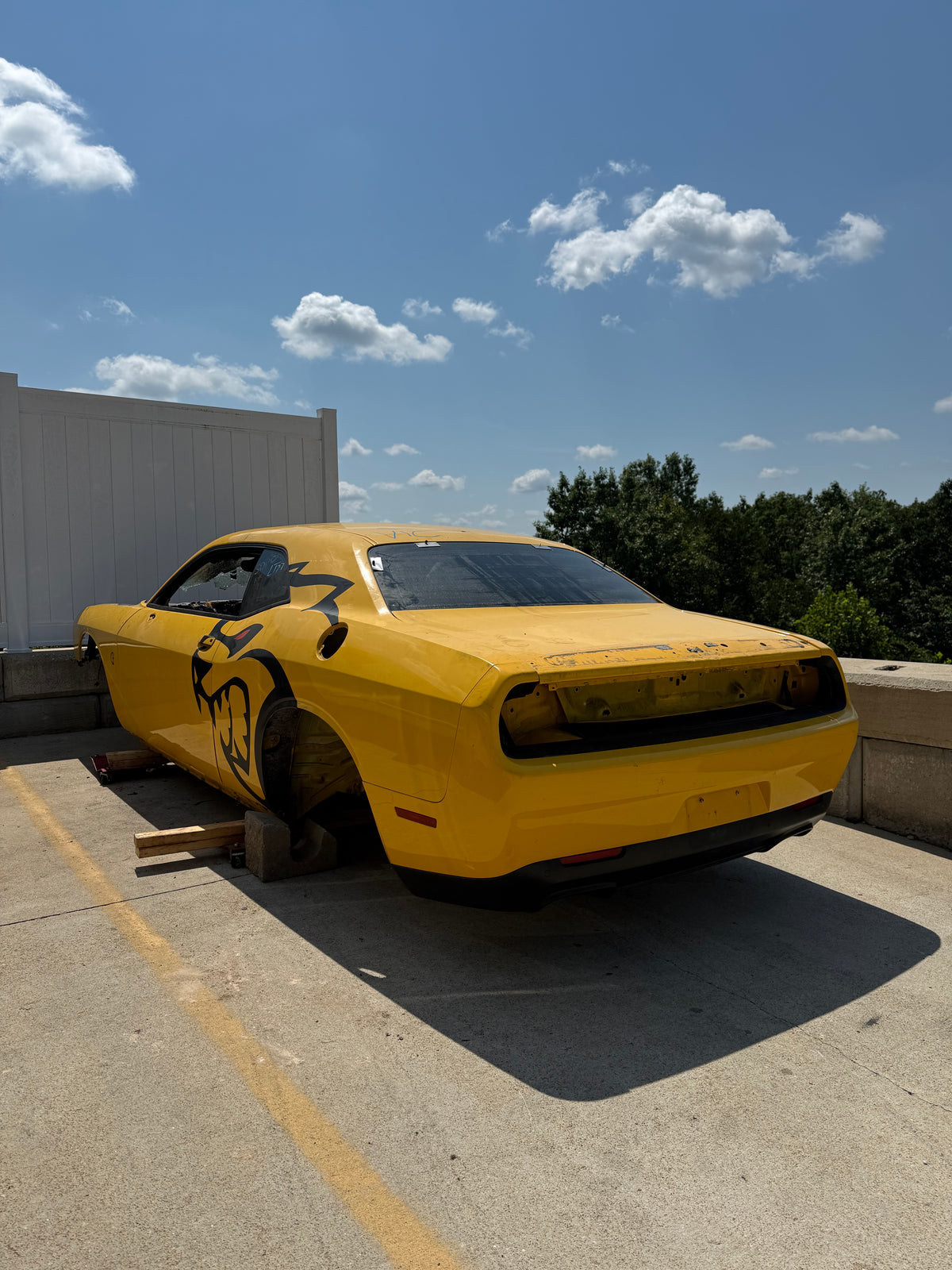 2017 Dodge Challenger Hellcat Bare Shell with Salvage Title