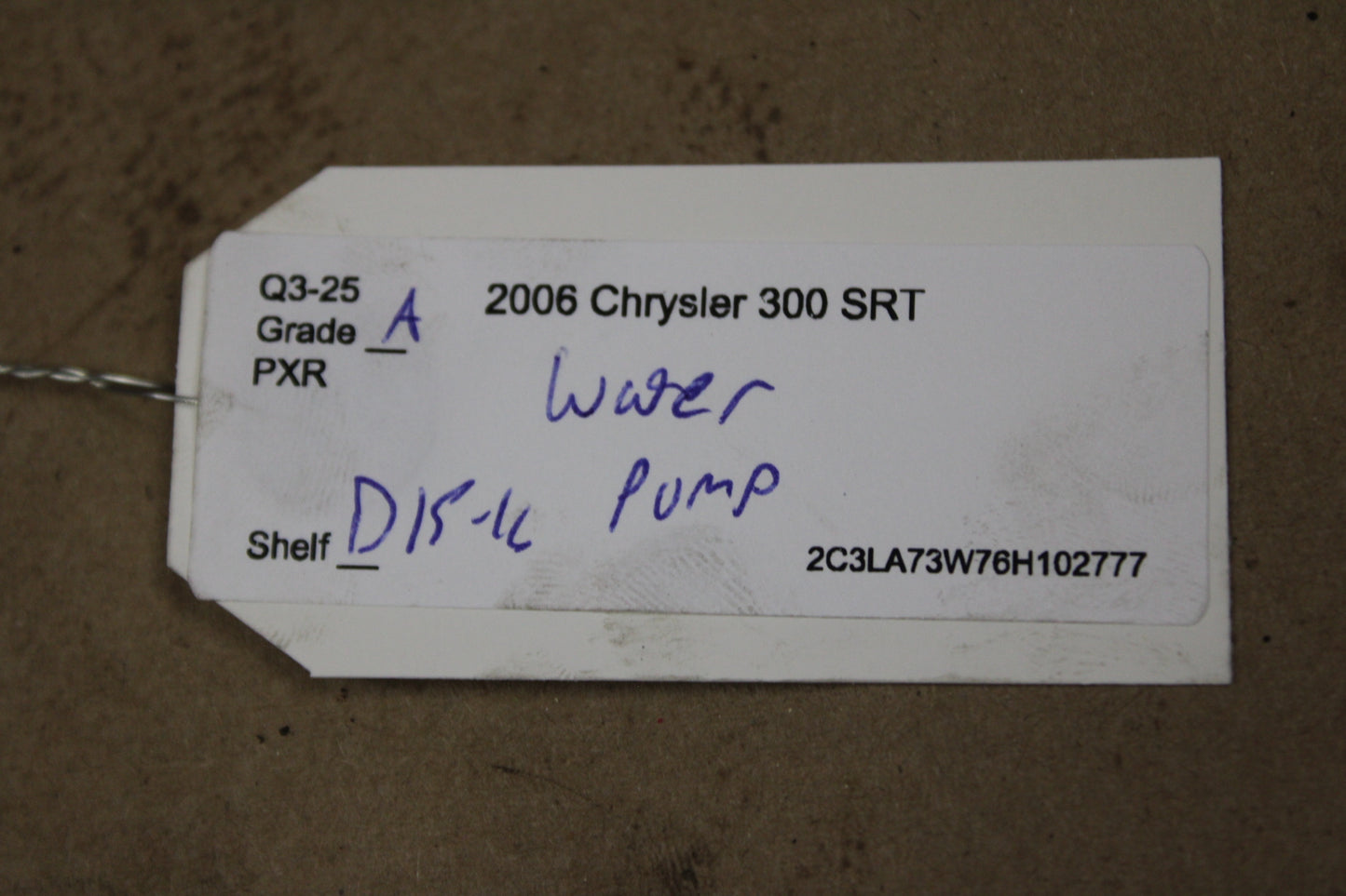 05-10 Chrysler 300 Dodge Charger Challenger SRT8 6.1L Hemi Water Pump 120-7150