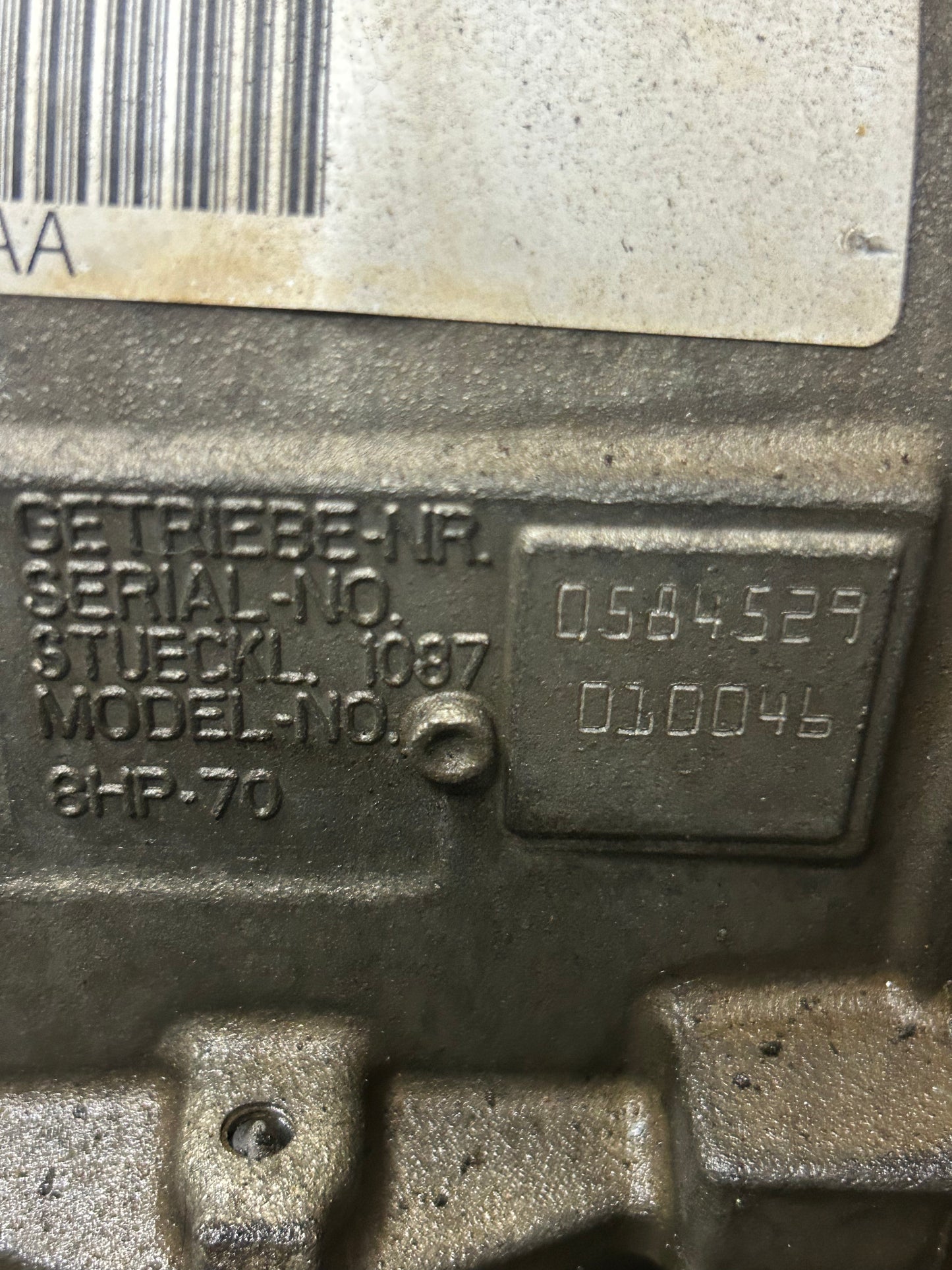 CORE CHARGER CHALLENGER SCAT 15-17 RWD 8HP70 8 SPEED AUTOMATIC TRANSMISSION OEM