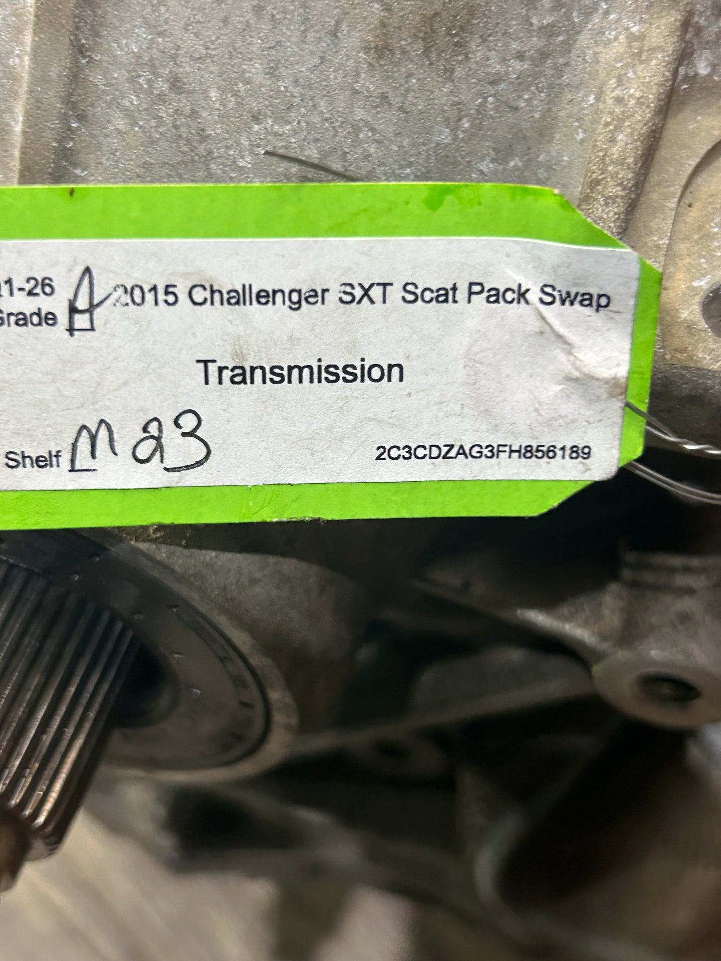 CORE CHARGER CHALLENGER SCAT 15-17 RWD 8HP70 8 SPEED AUTOMATIC TRANSMISSION OEM