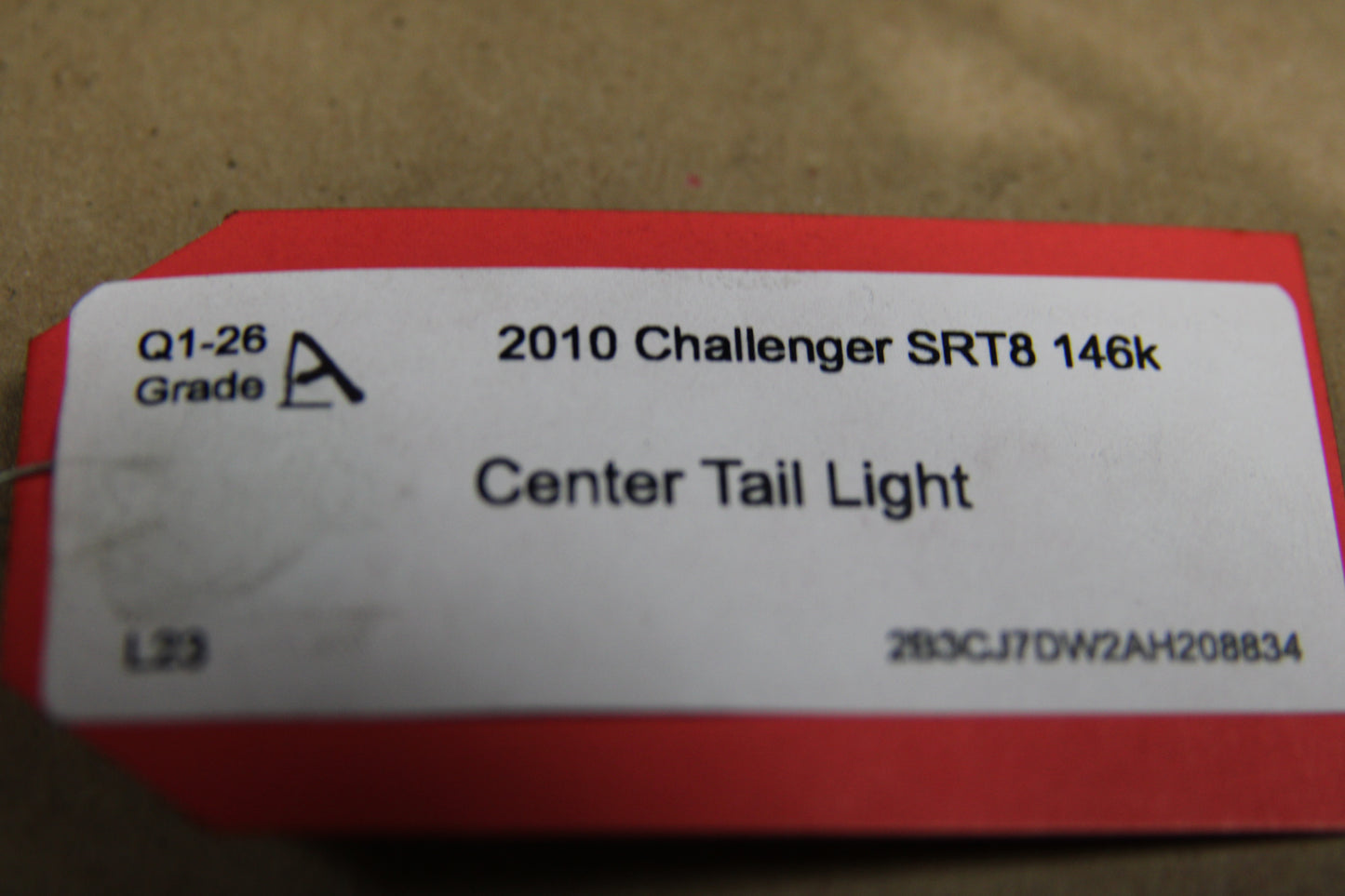 2008-2010 Dodge Challenger Rear Center Brake Light Trunk Mounted Tail Lamp OEM