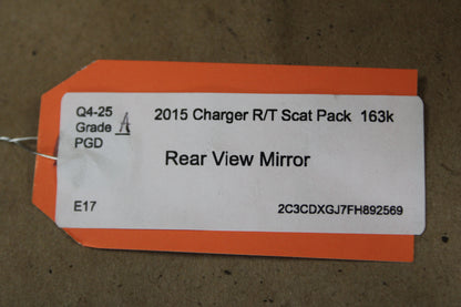 15-16 CHARGER 300 AUTO DIMMING INTERIOR REAR VIEW MIRROR 68213388AB