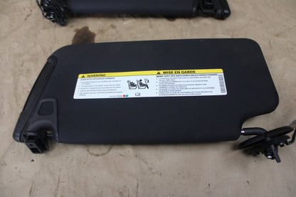 14-23 Dodge Charger LH RH Sunvisor Sun Visor Shade Set Pair Black OEM