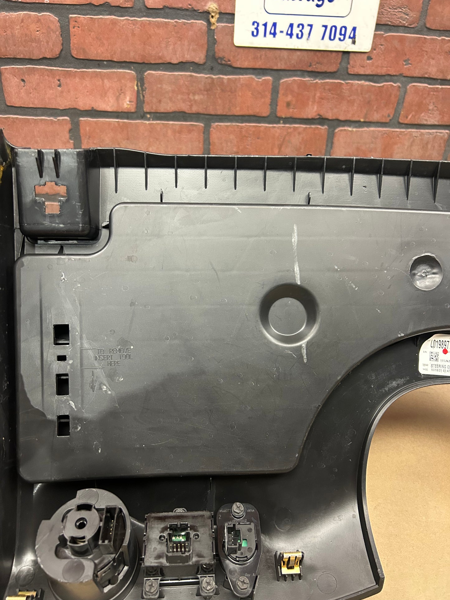 11-23 DODGE CHARGER LOWER STEERING COLUMN KNEE TRIM COVER PANEL OEM 1JN63DX9AF