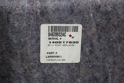 05-10 CHRYSLER 300 REAR PASSENGER RH QUARTER TRUNK CARPET COVER PANEL