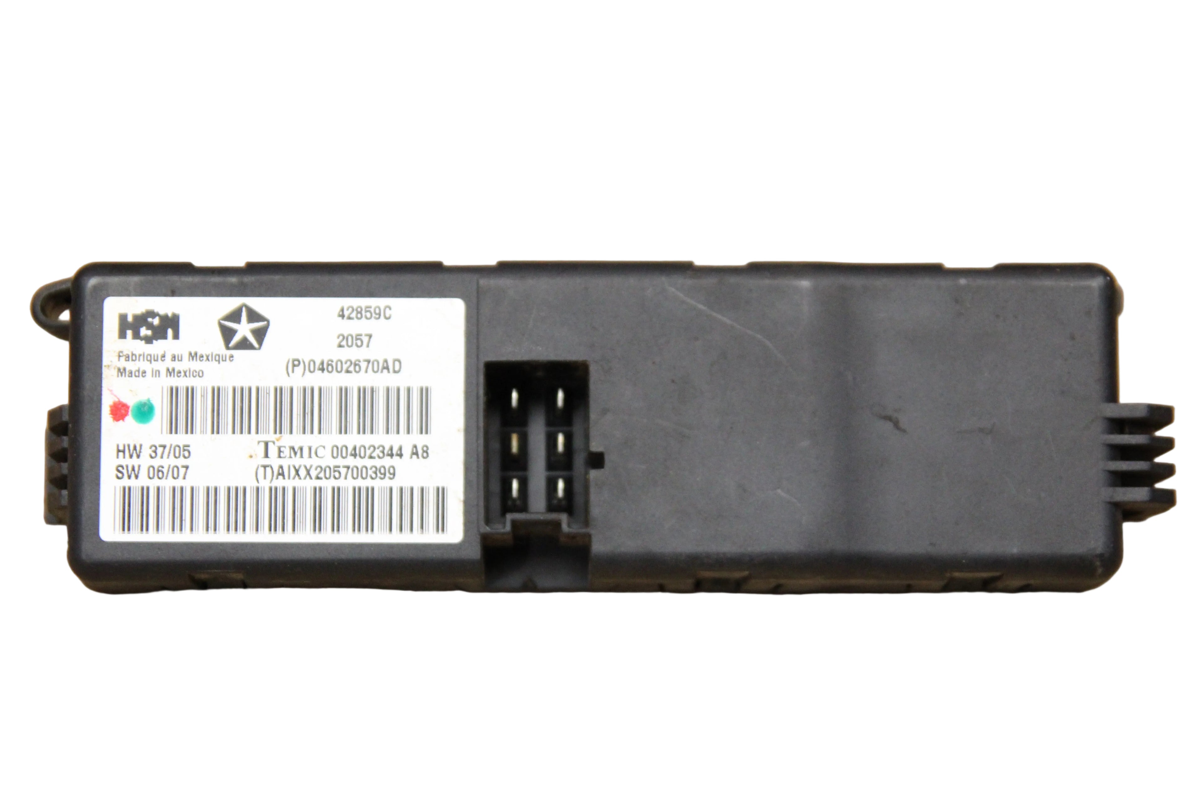 2004-2010 Mopar Dodge Chrysler Jeep Heated Seat Control Module 04602670AD
