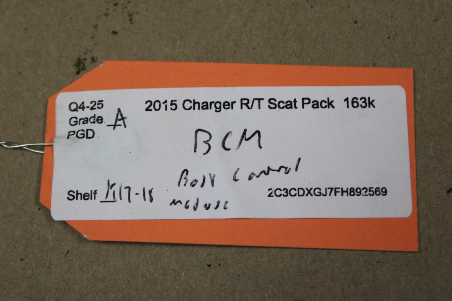 2015 Dodge Charger Body Control Module BCM OEM Mopar 68242014AE