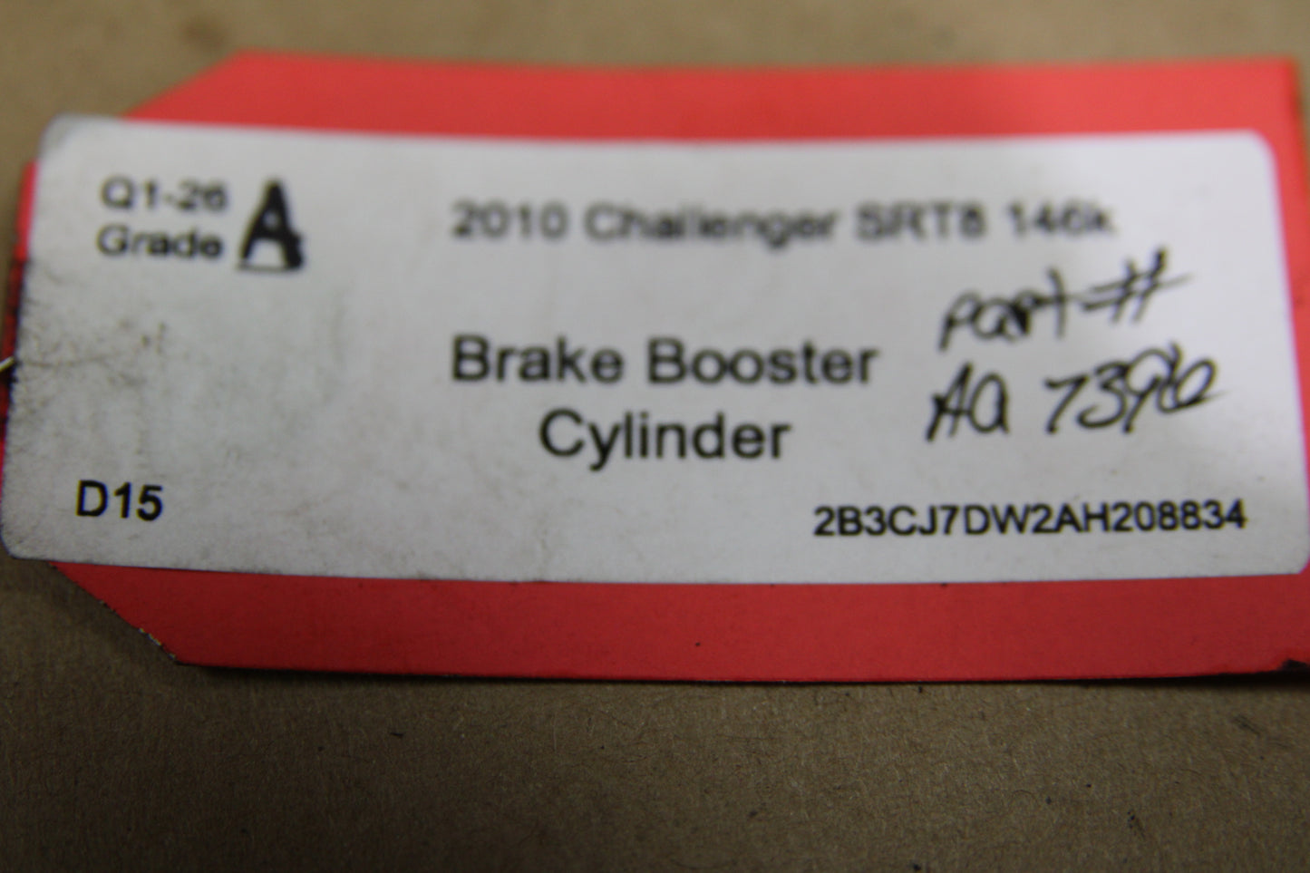 2009-2010 Charger Challenger 300 Brake Booster Master Cylinder W/ Reservoir OEM