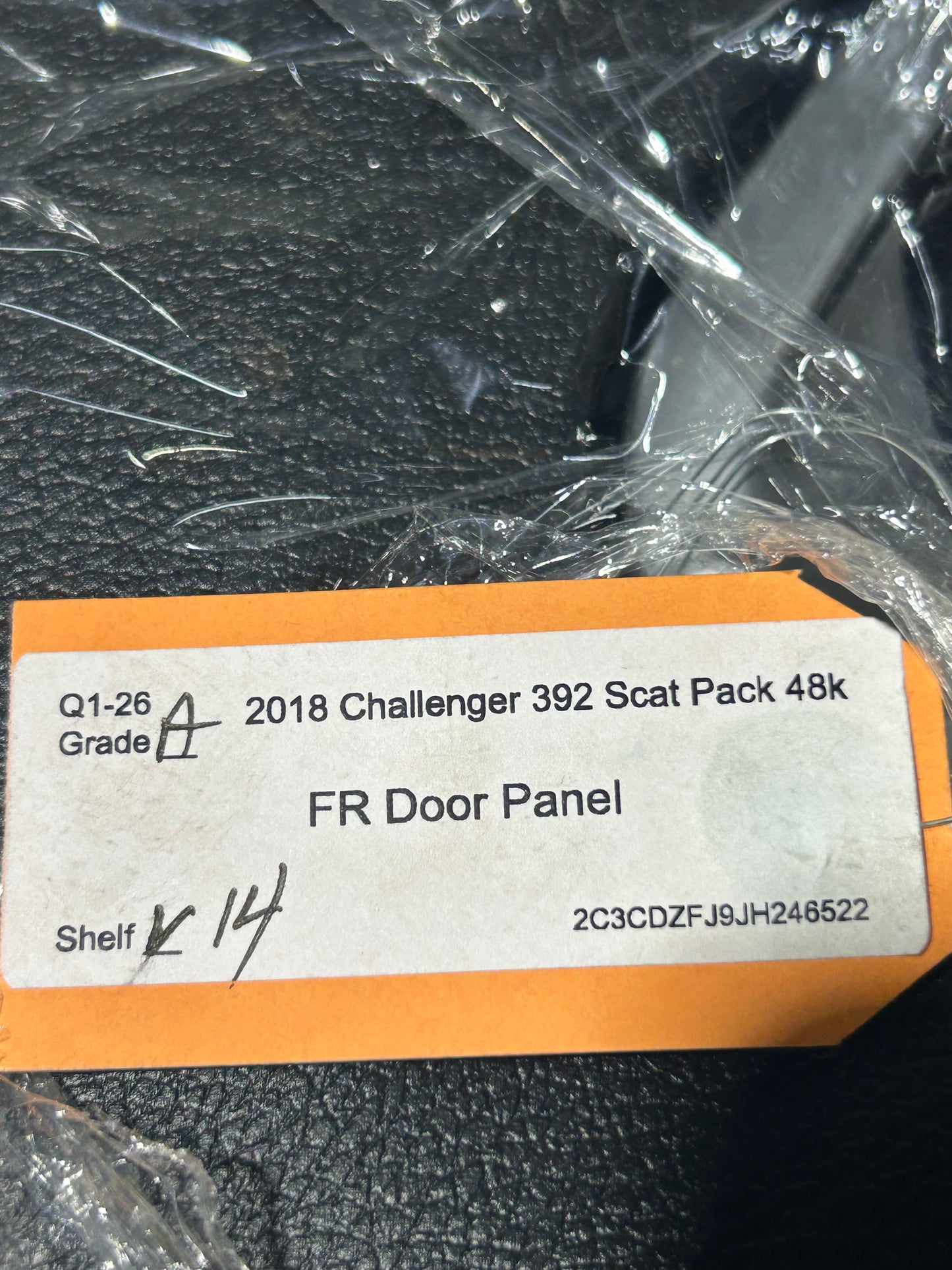 2015-2019 Dodge Challenger Passenger Right Side Door Trim Panel 5PS241X9AH OEM