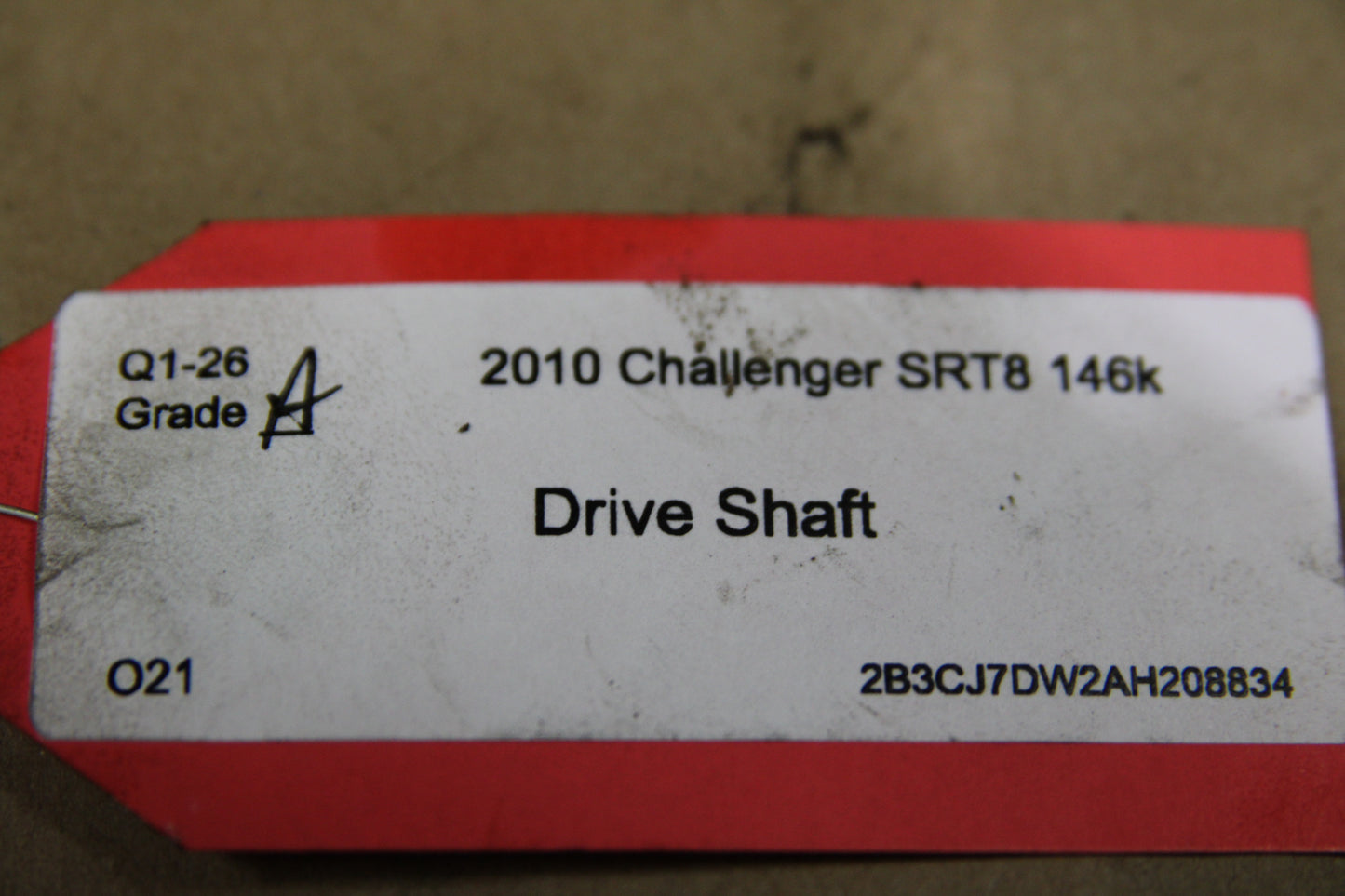 09-13 Challenger SRT8 Complete Auto Drive Shaft Assembly 05038277AC OEM 146k