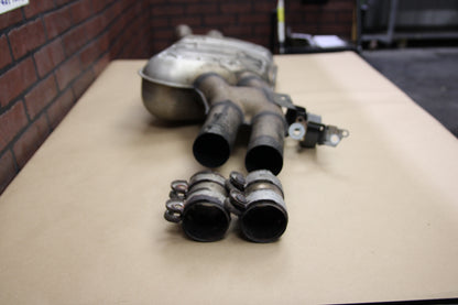 13-18 AUDI A8 S8 4.0L CENTER EXHAUST MUFFLER W/Clamps & Hanger OEM 4H0 253 411 F