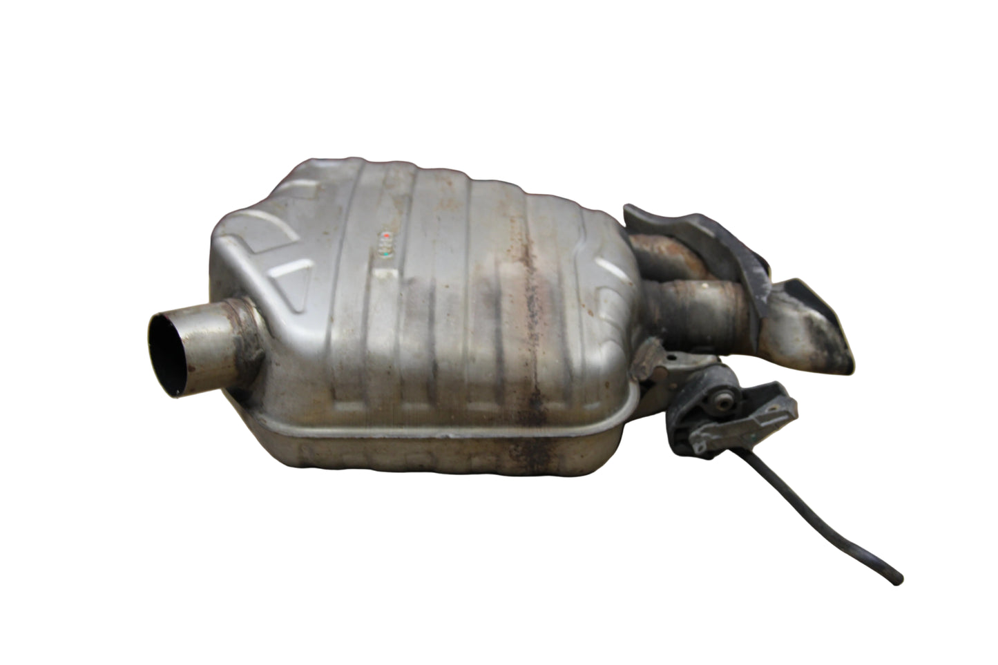 2013-2018 Audi A8 S8 4.0L Left Exhaust Muffler W/ Hanger OEM 4H0 253 611 Q 159k