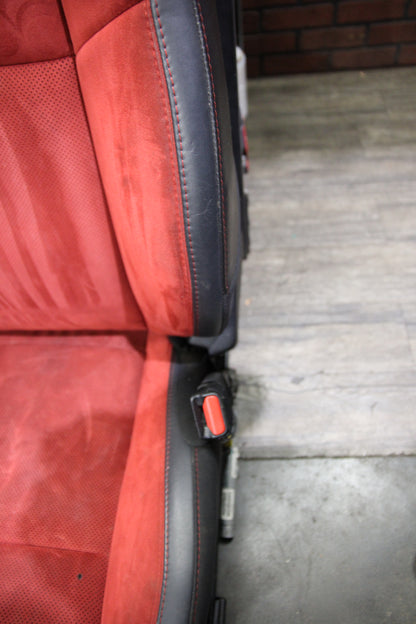 15-23 OEM SRT Challenger Scat Pack Red Alcantara Leather Seat Set Front Rear