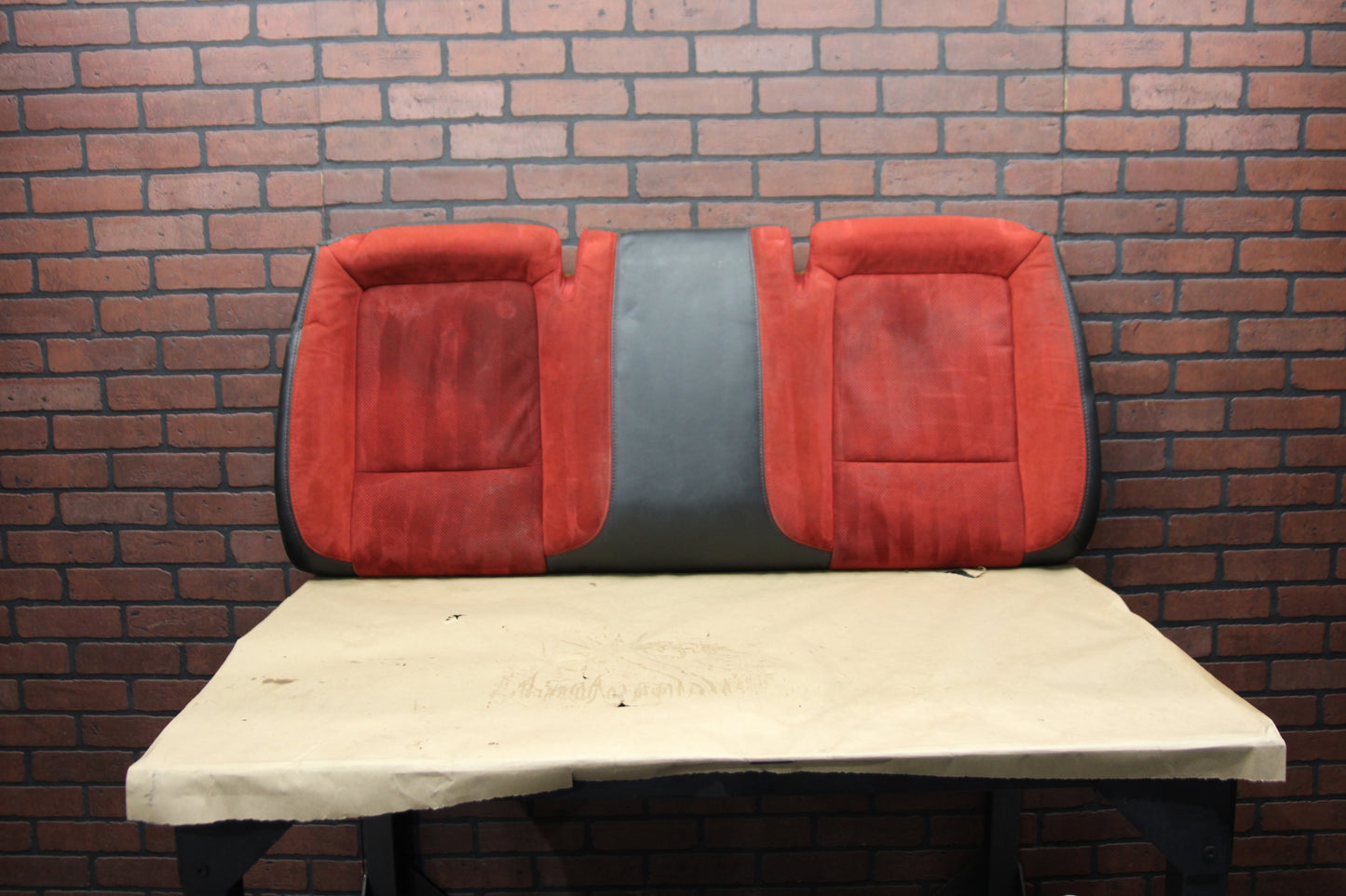 15-23 OEM SRT Challenger Scat Pack Red Alcantara Leather Seat Set Front Rear