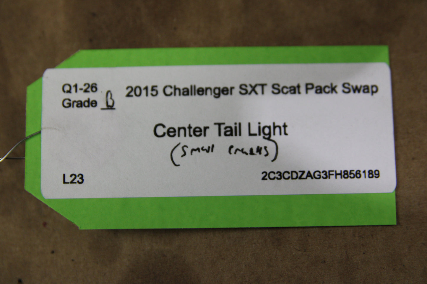 2015-2023 Dodge Challenger Rear Center Tail Light Backup Lamp 68419751AB OEM