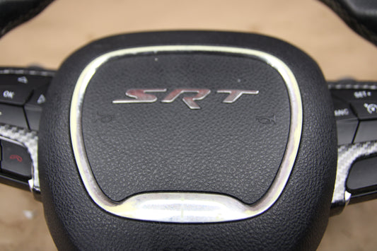 2015-2023 Dodge Challenger Charger SRT Flat Bottom Steering Wheel 6FG871X9AA OEM