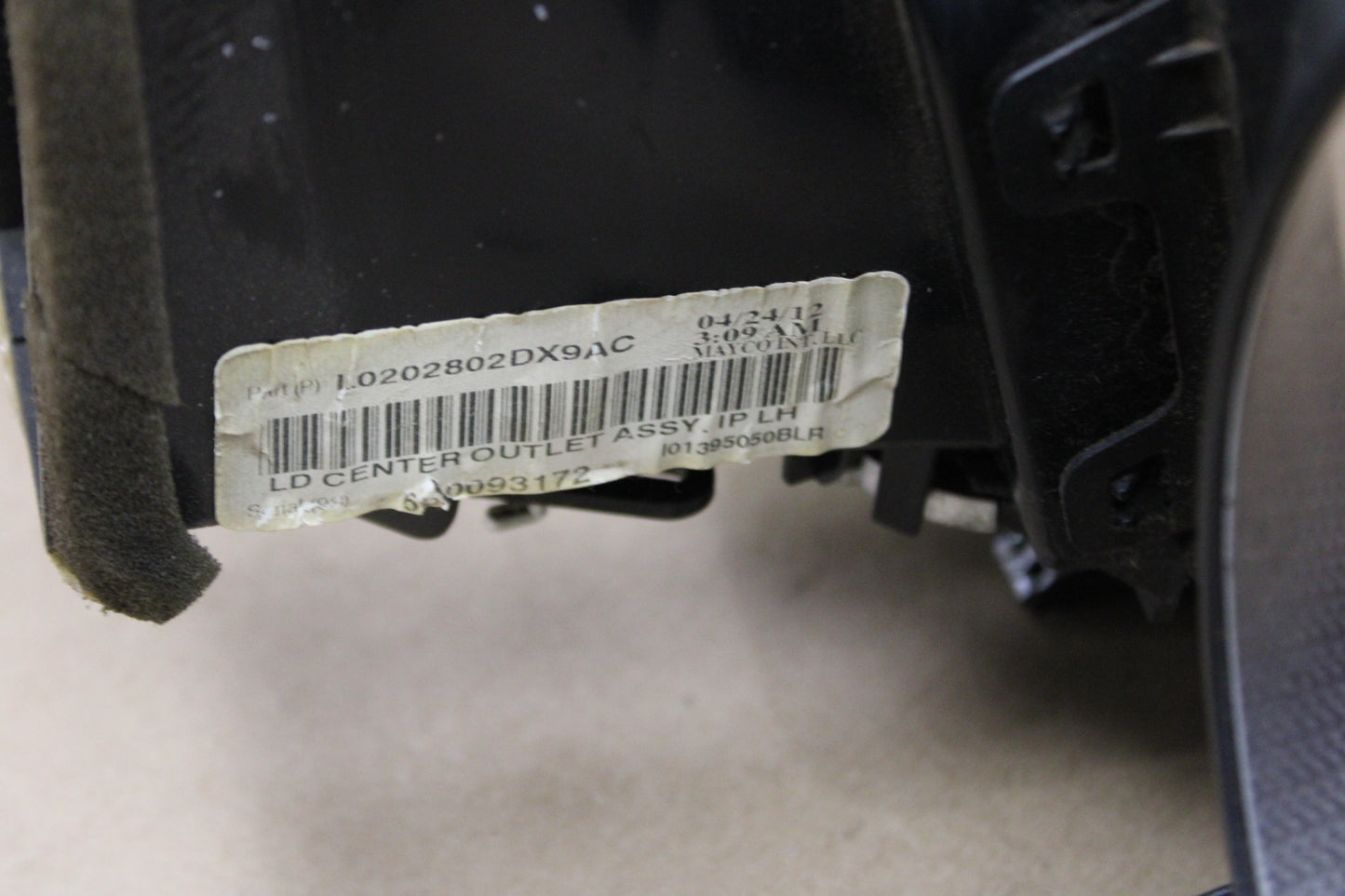 2011-2015 Dodge Charger Center Dash Speedometer Cluster Radio Trim Bezel OEM