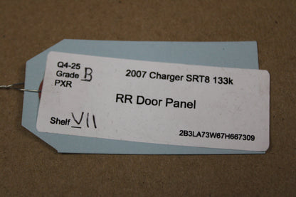 2006-2007 DODGE CHARGER REAR PASSENGER RIGHT INTERIOR DOOR PANEL