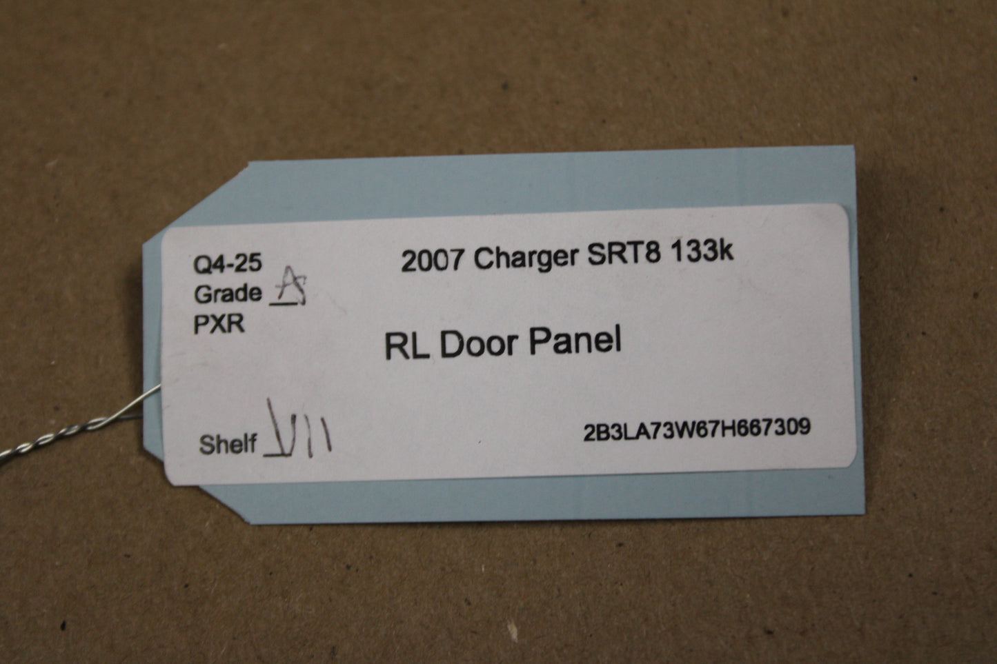 2006-2007 DODGE CHARGER REAR DRIVER LH SIDE INTERIOR DOOR PANEL OEM