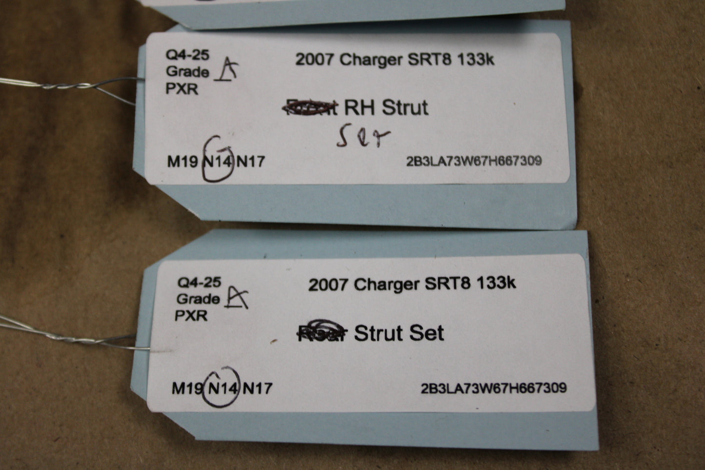 2007 Dodge Charger Full Front Rear LH RH Suspension Shock Absorber Strut Set