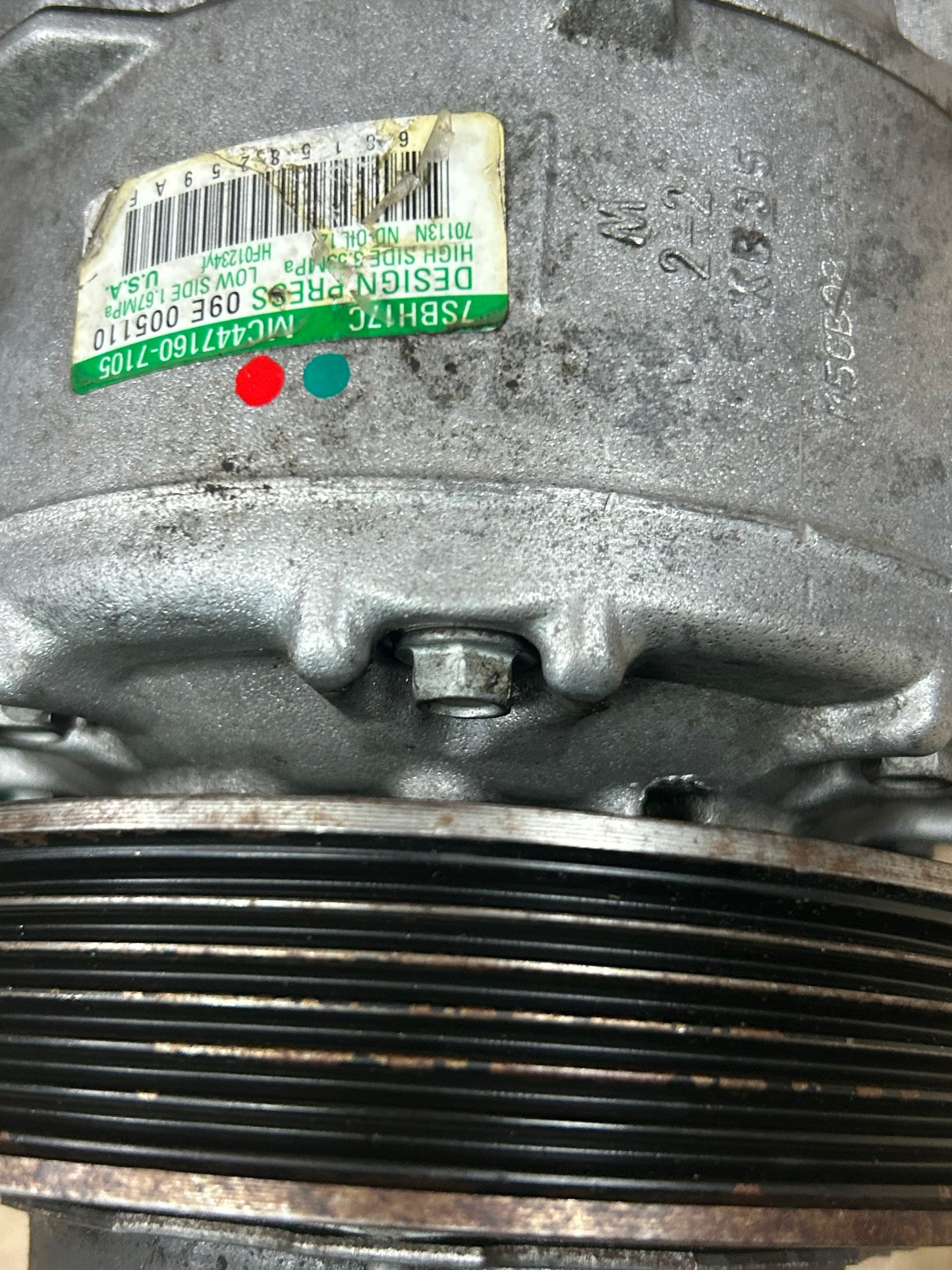 2014-2024 Mopar Challenger Charger Hellcat 300 AC A/C Compressor 68158259AF OEM