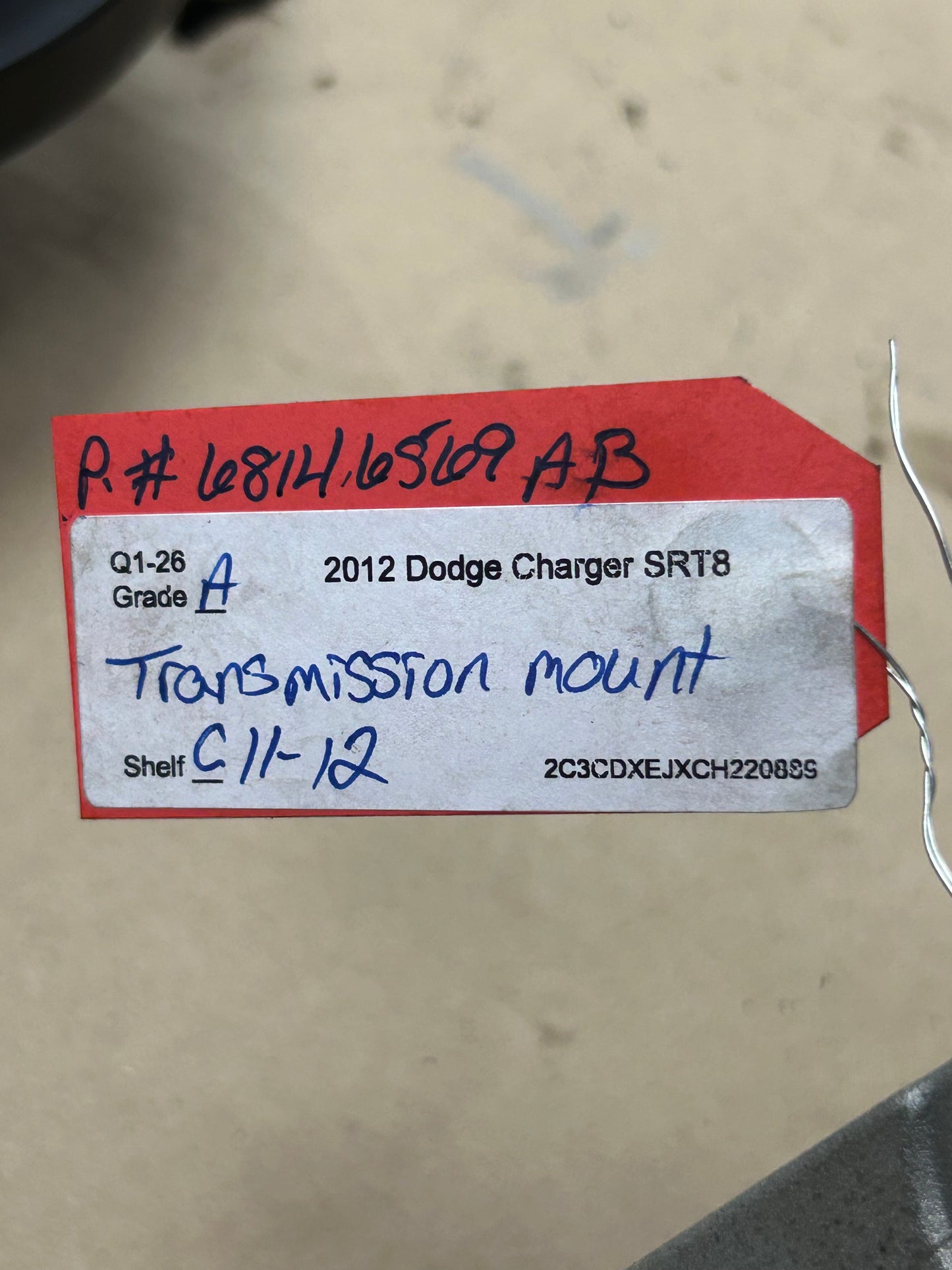2015-2023 CHARGER CHALLENGER 300 TRANSMISSION MOUNT BRACKET OEM 68146569AB