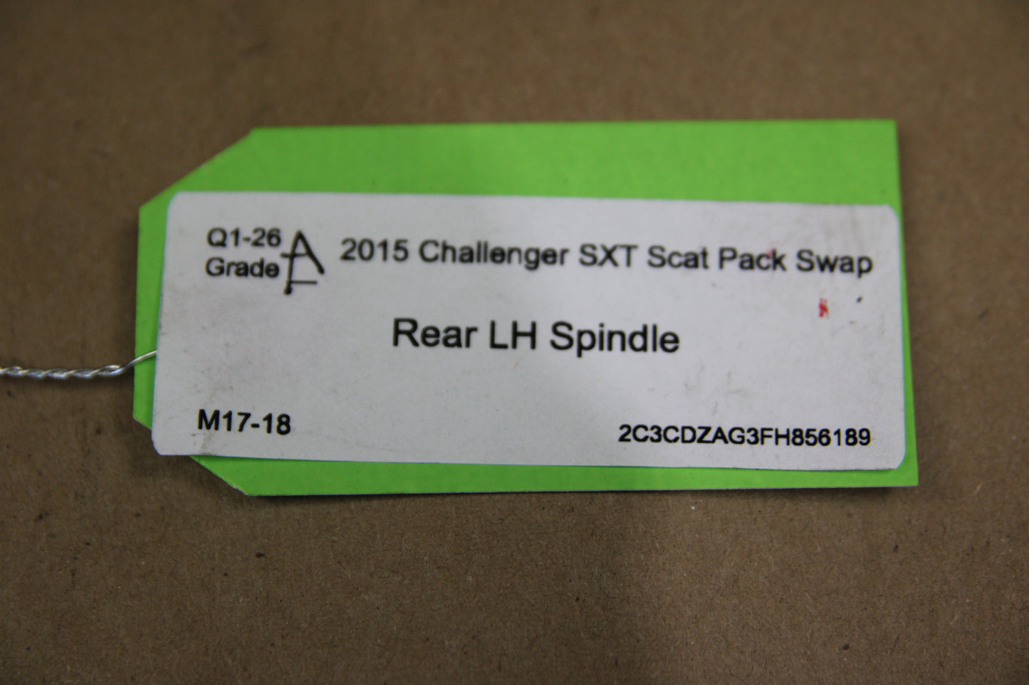 2015-2023 Dodge Challenger Charger SRT Driver LH Rear Knuckle Spindle W/Hub OEM