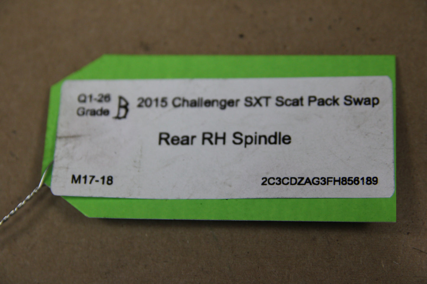 2015-2023 Dodge Challenger Charger SRT Rear Passenger Knuckle Spindle W/Hub OEM