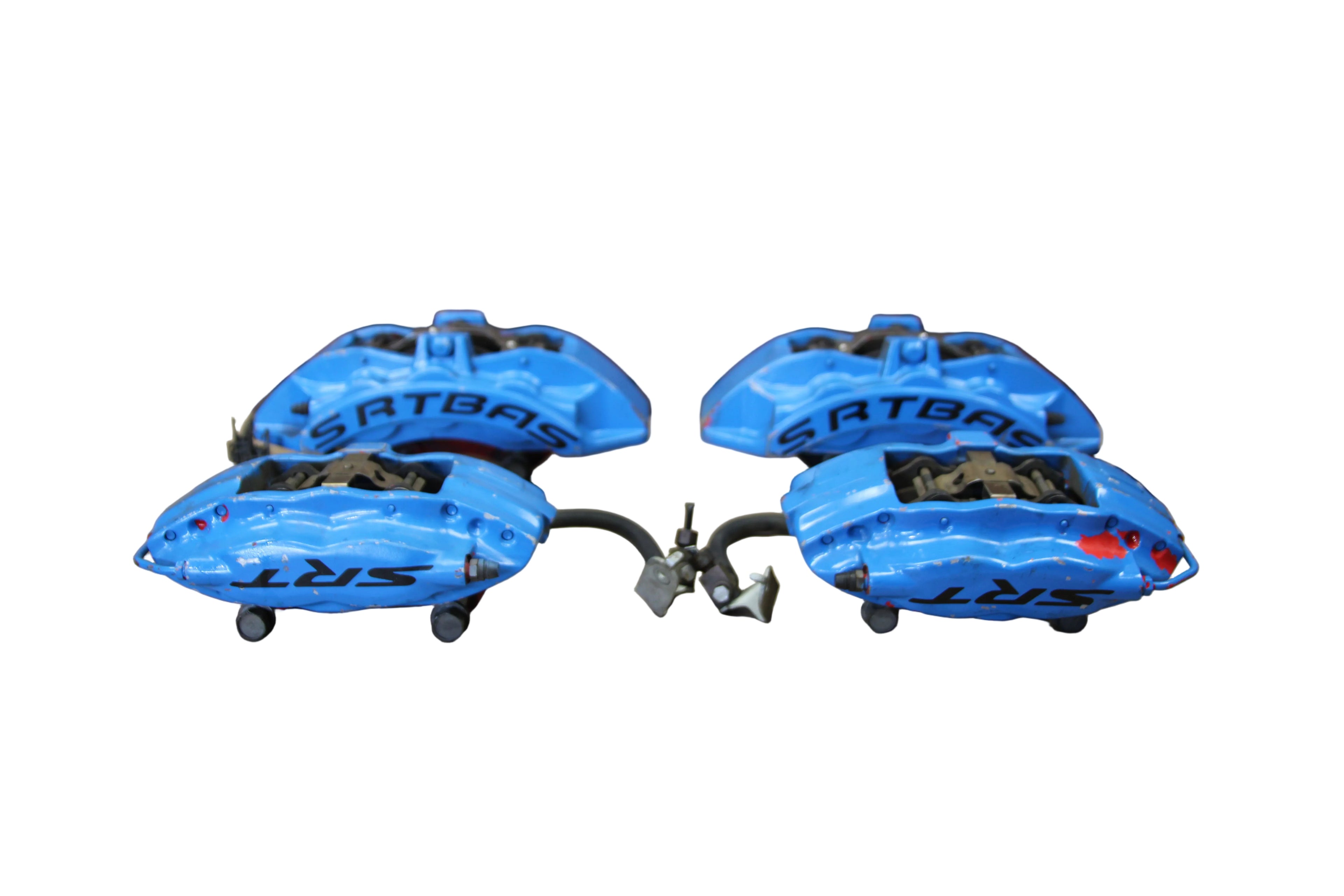 15-23 Dodge Challenger Charger 6 Piston Brembo Brake Calipers Set Painted BLUE