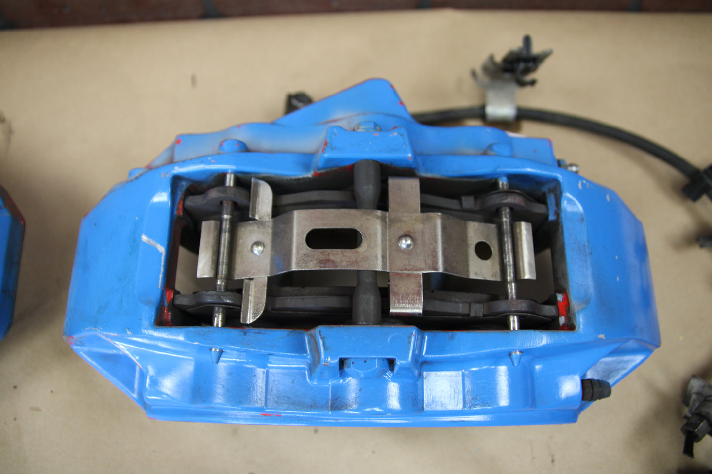 15-23 Dodge Challenger Charger 6 Piston Brembo Brake Calipers Set Painted BLUE