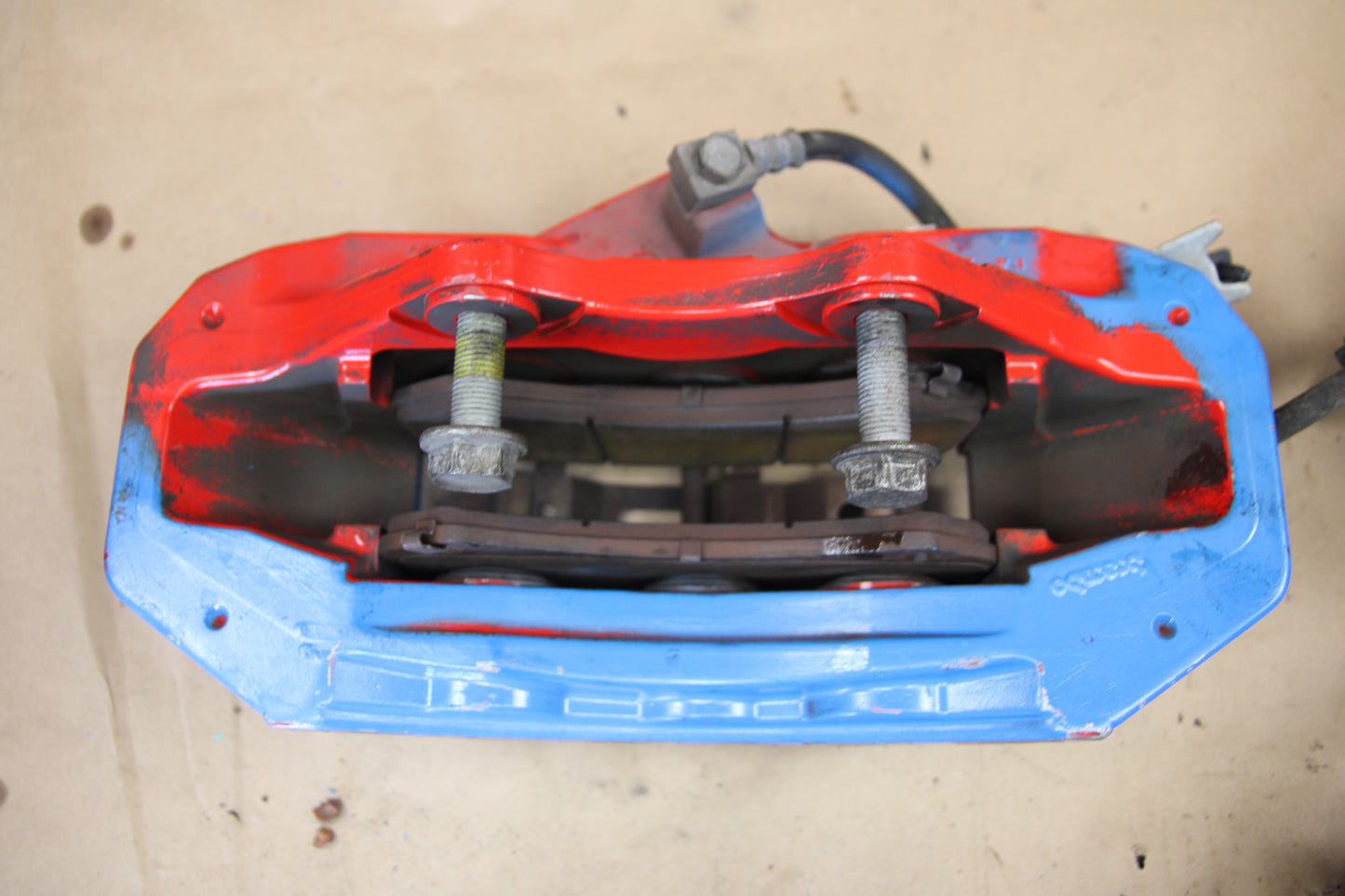 15-23 Dodge Challenger Charger 6 Piston Brembo Brake Calipers Set Painted BLUE