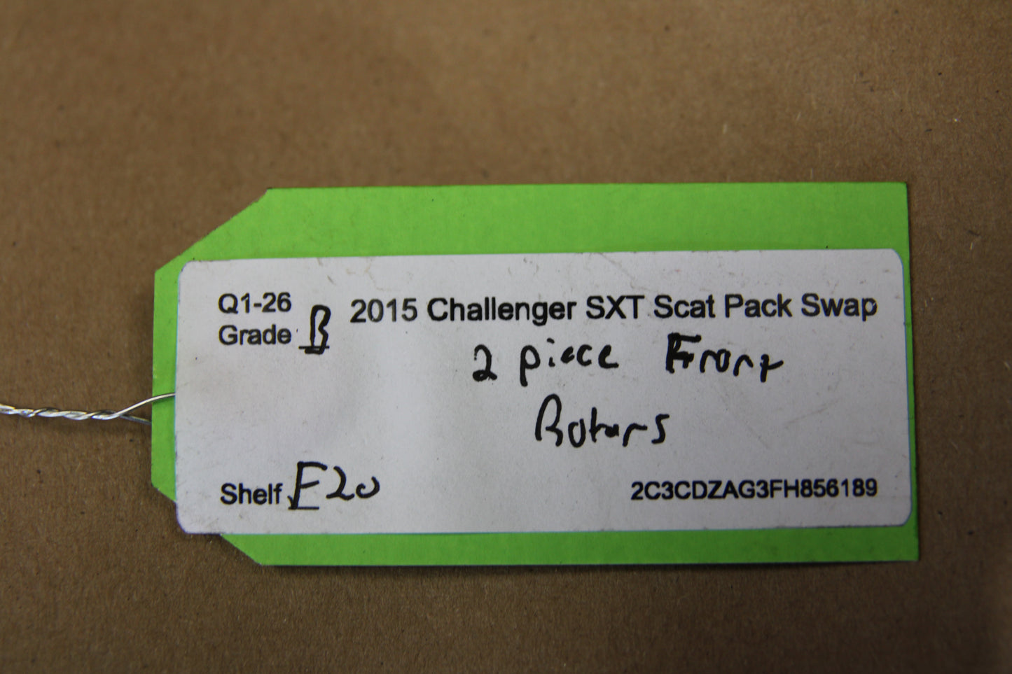 2015-2023 Mopar Dodge Challenger SRT Charger 2 Piece Front Rotor Kit WORE OUT