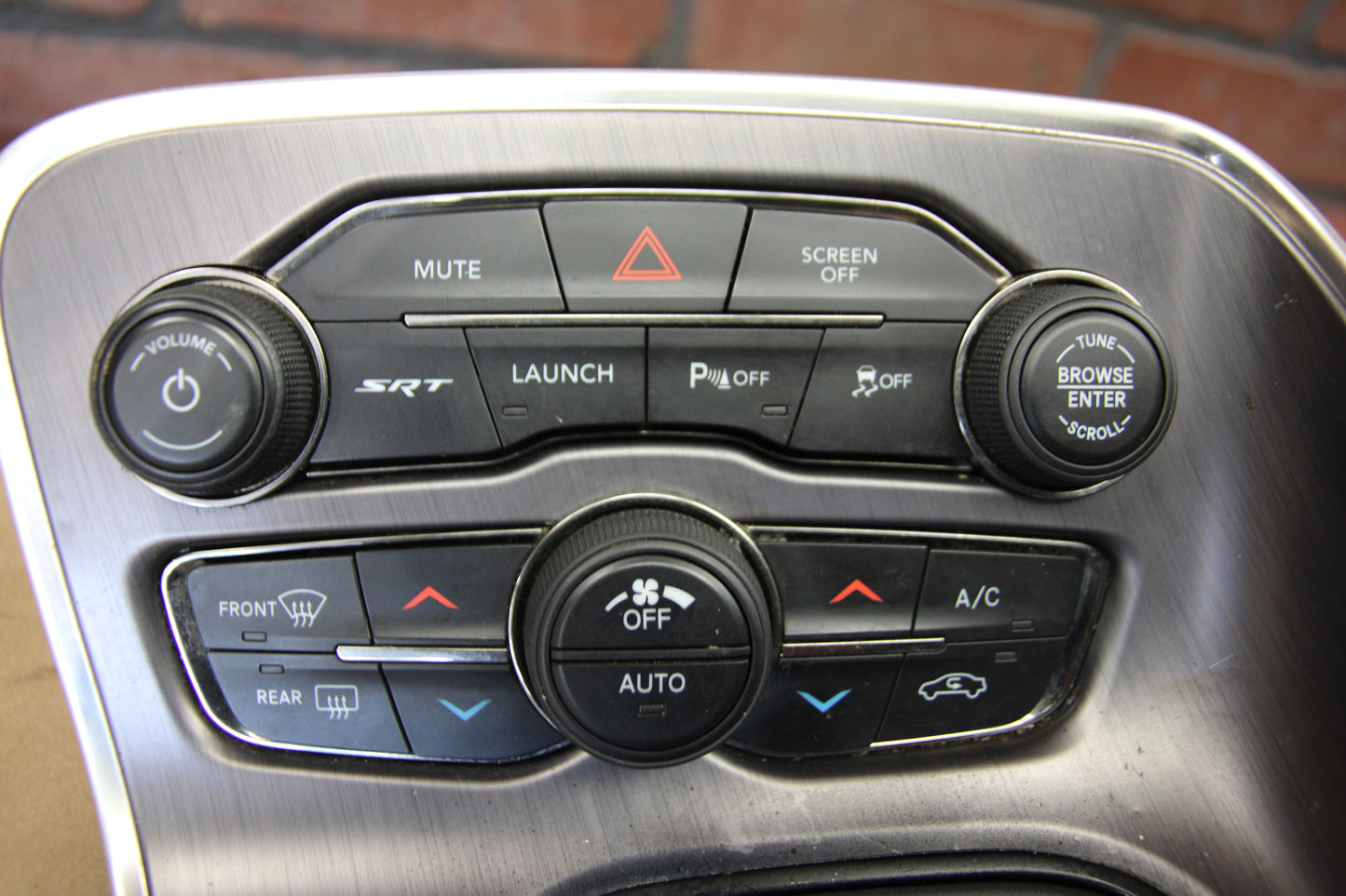 15-19 Dodge Challenger Gear Shift Indicator Bezel W/Climate Controls 5PG682XGAE