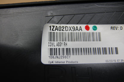 2015-2023 Dodge Challenger Right Passenger Cowl Side Trim Panel 1ZA02DX9AA OEM