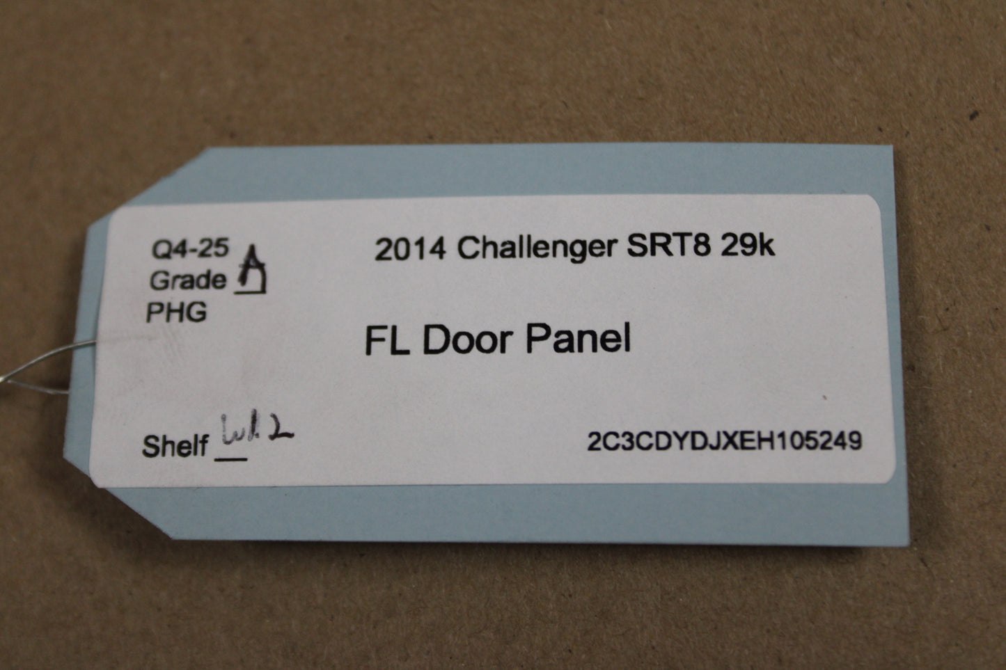 2014 DODGE CHALLENGER SRT8 FRONT LEFT DRIVER SIDE DOOR PANEL OEM 5NH311DVAA