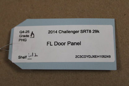 2014 DODGE CHALLENGER SRT8 FRONT LEFT DRIVER SIDE DOOR PANEL OEM 5NH311DVAA