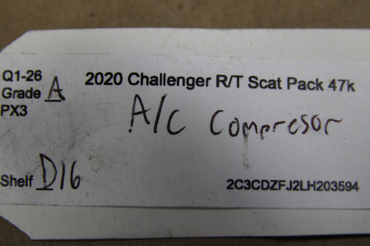 2014-2024 Mopar Ram TRX Challenger Charger 300 A/C AC Compressor 68158259AF 47k