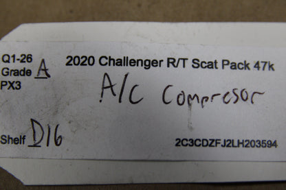 2014-2024 Mopar Ram TRX Challenger Charger 300 A/C AC Compressor 68158259AF 47k