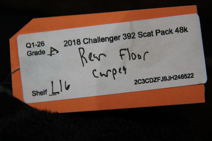2015-2023 Mopar Dodge Challenger SRT 6.4L 6.2L Rear Floor Carpet 5SQ56DX9AD OEM